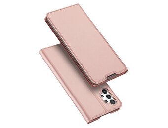 Dux Ducis - Slim bookcase hoes - Samsung Galaxy A32 4G - Rose Goud