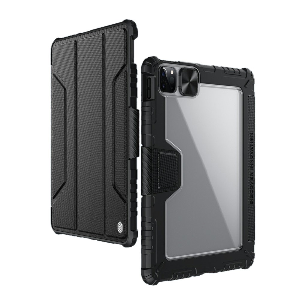 iPad Pro 11 inch (2020) & iPad Air (2022 / 2020) Armor Stand Sleepcover hoes Zwart