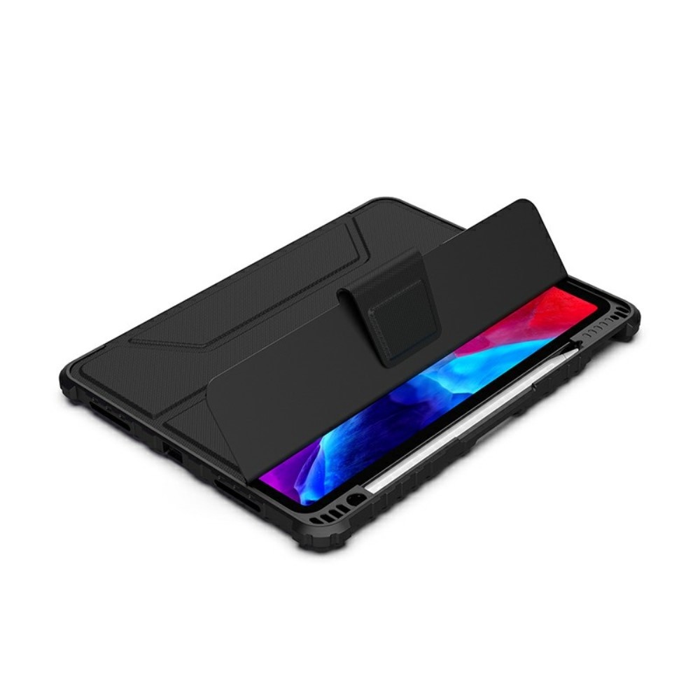 iPad Pro 11 inch (2020) & iPad Air (2022 / 2020) Armor Stand Sleepcover hoes Zwart
