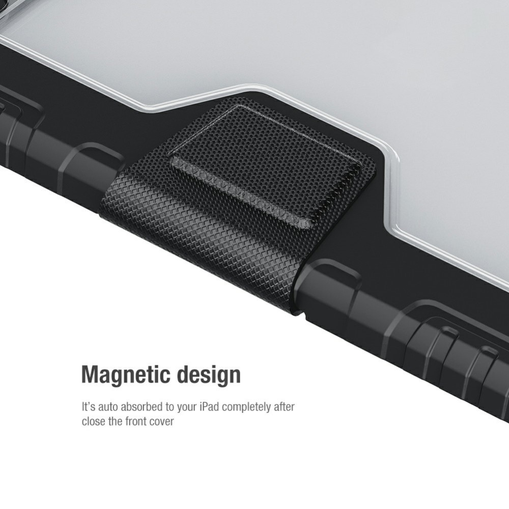 iPad Pro 11 inch (2020) & iPad Air (2022 / 2020) Armor Stand Sleepcover hoes Zwart