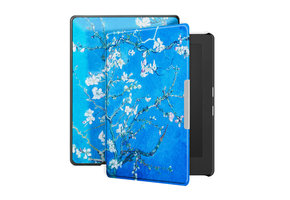 Lunso - Kobo Aura H20 Edition 1 hoes (6.8 inch) - sleep cover - Van Gogh Amandelbloesem