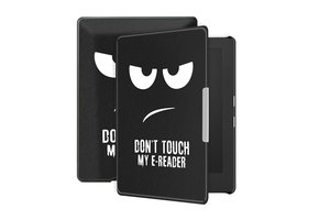 Lunso - Kobo Aura H20 Edition 1 hoes (6.8 inch) - sleep cover - Don't Touch