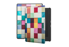 Lunso - Kobo Aura H20 Edition 1 hoes (6.8 inch) - sleep cover - Blokken