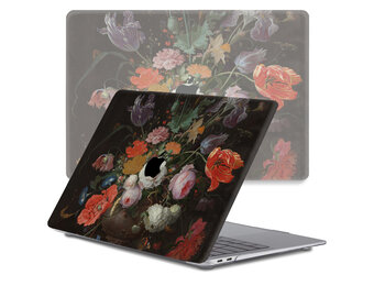 Lunso MacBook Air 13 inch M1 (2020) cover hoes - case - Stilleven met Bloemen