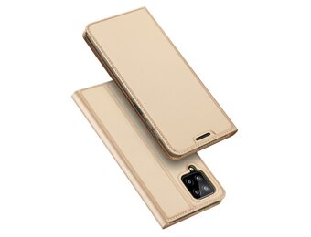 Dux Ducis - Slim bookcase hoes - Samsung Galaxy A22 4G - Goud