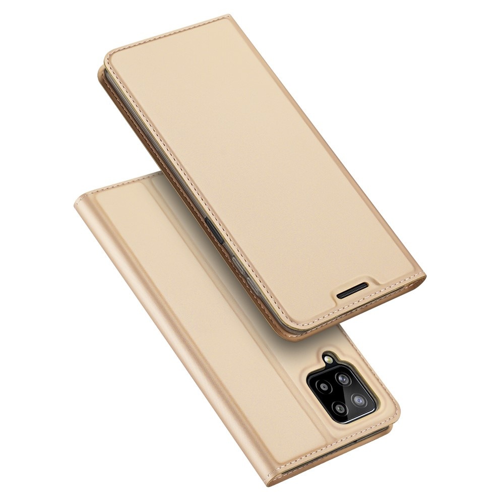 Samsung Galaxy A22 4G Slim Bookcase hoes Goud