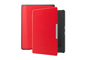 Lunso - Kobo Aura H20 Edition 1 hoes (6.8 inch) - sleep cover - Rood