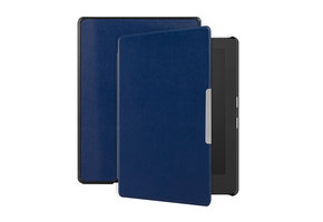 Lunso - Kobo Aura H20 Edition 1 hoes (6.8 inch) - sleep cover - Donkerblauw