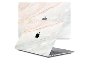 Lunso MacBook Air 13 inch (2018-2019) cover hoes - case - Marble Aiden