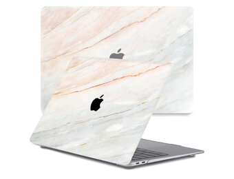 Lunso MacBook Air 13 inch (2018-2019) cover hoes - case - Marble Aiden