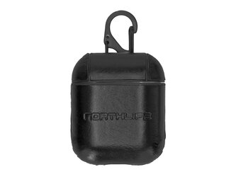 NorthLife - Haga leren cover hoes - AirPods 1 / 2 - Zwart