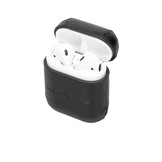 AirPods 1 en AirPods 2 Haga leren cover hoes Zwart