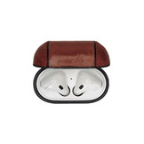 AirPods 1 en AirPods 2 Haga leren cover hoes Cognac