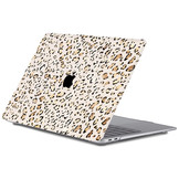 MacBook Air 13 inch (2018-2019) cover beschermhoes Leopard Rose Gold