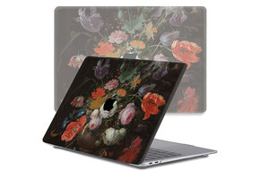 Lunso MacBook Air 13 inch (2018-2019) cover hoes - case - Stilleven met Bloemen