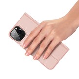 iPhone 13 Pro  Slim Bookcase hoes Rose Goud