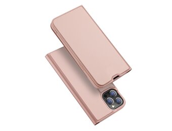 Dux Ducis - Slim bookcase hoes - iPhone 13 Pro Max - Rose Goud