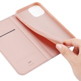 iPhone 13 Pro Max Slim Bookcase hoes Rose Goud