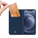 iPhone 13 Mini Slim Bookcase hoes Blauw