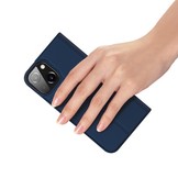 iPhone 13 Mini Slim Bookcase hoes Blauw