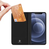 iPhone 13 Mini Slim Bookcase hoes Zwart