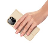 iPhone 13 Mini Slim Bookcase hoes Goud