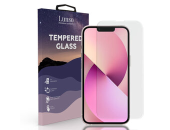 Lunso - Gehard Beschermglas - Full Cover Tempered Glass - iPhone 13 / iPhone 13 Pro