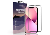 Lunso - Gehard Beschermglas - Full Cover Tempered Glass - iPhone 13 / iPhone 13 Pro - Black Edge