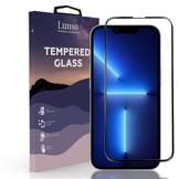 Apple iPhone 13 Pro Max Gehard beschermglas met Zwarte Rand (Tempered Glass)