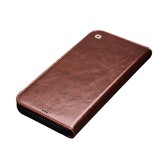 iPhone 13 Pro Max echt lederen bookcase hoes Bruin