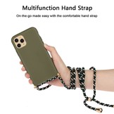 Backcover hoes Army Groen met koord voor de iPhone 13