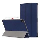 iPad Pro 11 inch 2018, 2020 en 2021 sleepcover hoes 3-vouw Blauw