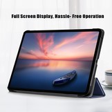 iPad Pro 11 inch 2018, 2020 en 2021 sleepcover hoes 3-vouw Blauw