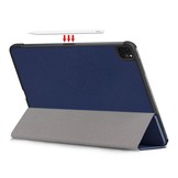 iPad Pro 11 inch 2018, 2020 en 2021 sleepcover hoes 3-vouw Blauw