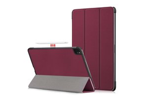 3-Vouw sleepcover hoes - iPad Pro 11 inch (2018/2020/2021) - Bordeaux Rood