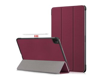 3-Vouw sleepcover hoes - iPad Pro 11 inch (2018/2020/2021) - Bordeaux Rood