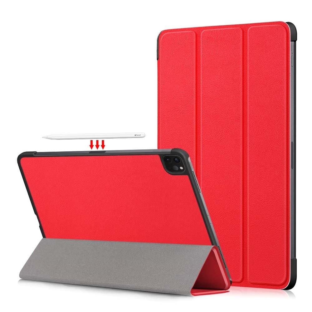 iPad Pro 11 inch 2018, 2020 en 2021 sleepcover hoes 3-vouw Rood