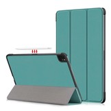 iPad Pro 11 inch 2018, 2020 en 2021 sleepcover hoes 3-vouw Groen