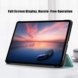 iPad Pro 11 inch 2018, 2020 en 2021 sleepcover hoes 3-vouw Groen