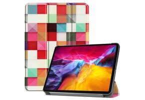 3-Vouw sleepcover hoes - iPad Pro 11 inch (2018/2020/2021) - Blokken