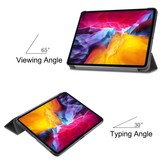 iPad Pro 11 inch 2018, 2020 en 2021 sleepcover hoes 3-vouw Don't Touch