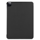 iPad Pro 12.9 inch 2021 sleepcover hoes 3-vouw Zwart