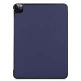 iPad Pro 12.9 inch 2021 sleepcover hoes 3-vouw Blauw
