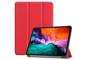 3-Vouw sleepcover hoes - iPad Pro 12.9 inch (2021) - Rood
