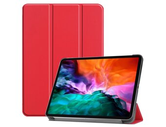 3-Vouw sleepcover hoes - iPad Pro 12.9 inch (2021) - Rood
