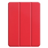 iPad Pro 12.9 inch 2021 sleepcover hoes 3-vouw Rood