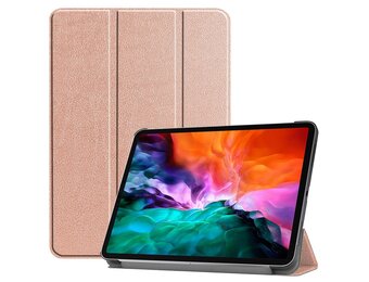 3-Vouw sleepcover hoes - iPad Pro 12.9 inch (2021) - Rose Goud