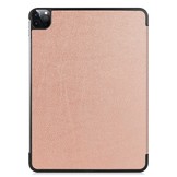 iPad Pro 12.9 inch 2021 sleepcover hoes 3-vouw Rose Goud
