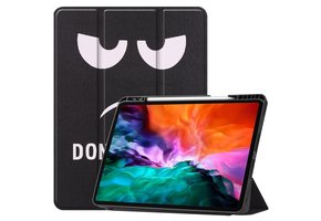 3-Vouw sleepcover hoes - iPad Pro 12.9 inch (2021) - Don't Touch