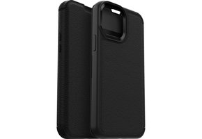 Otterbox - Strada Case wallet hoes - iPhone 13 Pro Max - Zwart + Lunso Tempered Glass